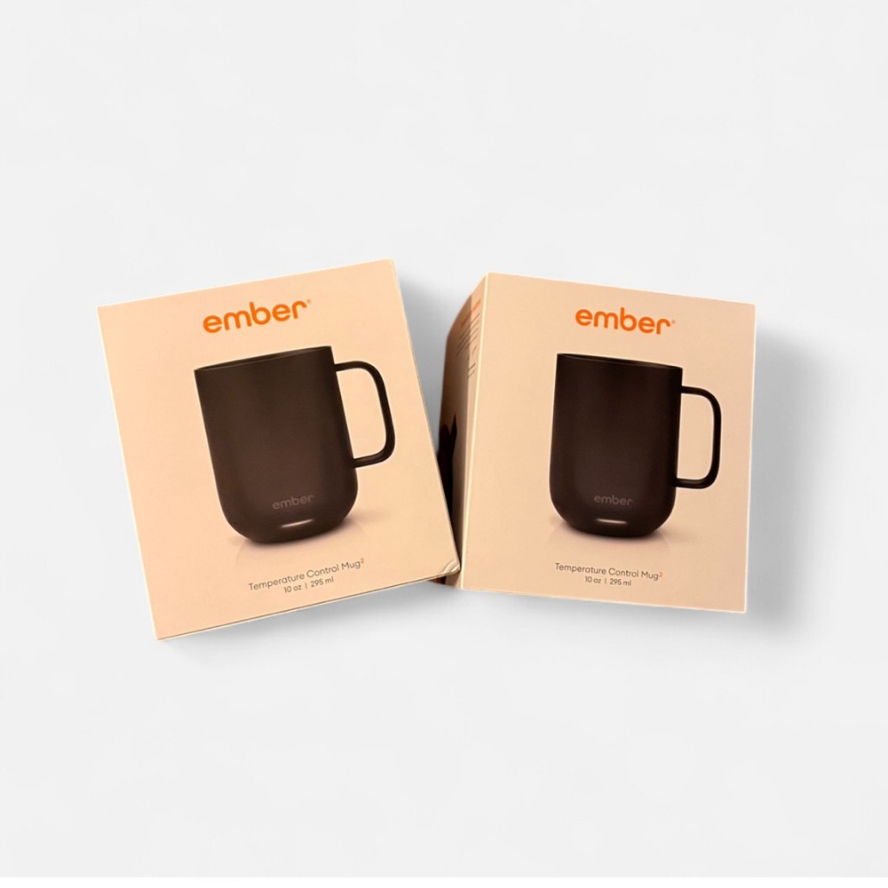 NIB Bundle Ember 10oz Temperature Control Mugs - Black